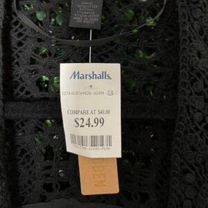 Steve Madden Swim Coverup NWT - Black One Size Fits Most